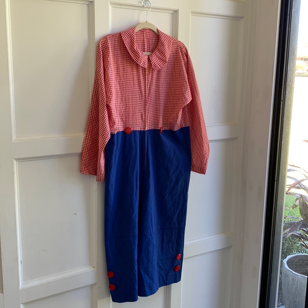 Vintage Homemade Raggedy Andy Adult Costume